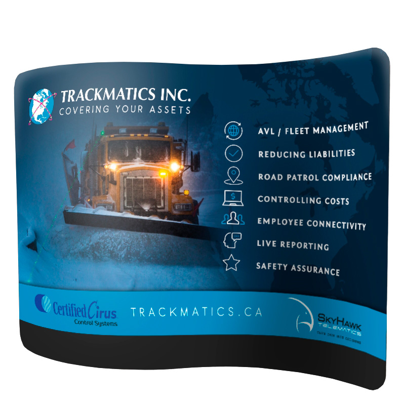 PANEL PUBLICITARIO TUBO TEXTIL ONDA 300*230 CMS