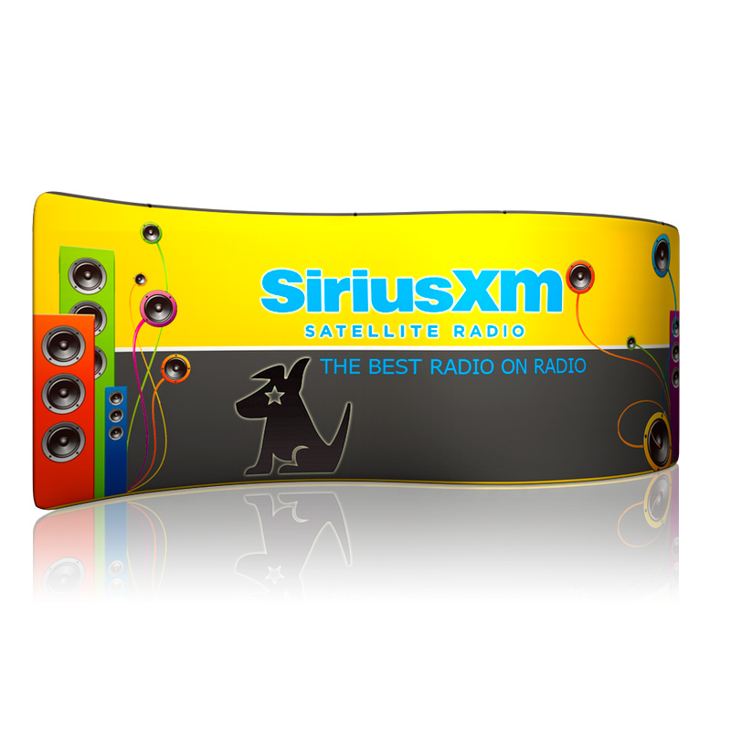 PANEL PUBLICITARIO TUBO TEXTIL ONDA 600*230 CMS